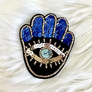 EXPRESS HAMSA SEQUIN PIN